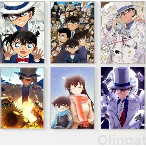 Japanese Anime Poster Name Detective Conan Canvas Painting And Posters Wallpaper Sticker Poster Room Decoration Gift Wall Art