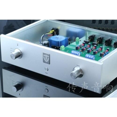 Fully balanced C9 reference copy MBL6010D preamplifier adopts stepping potentiometer, gold-plated RCA terminal