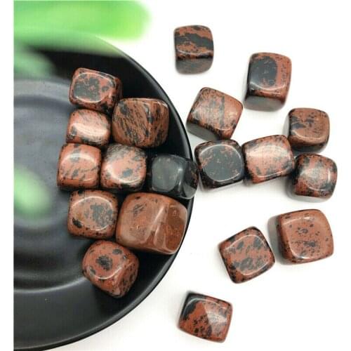 Drop Shipping 100g Natural Red Obsidian Tumbled Stone Healing Reiki Crystal Chakra Decor Natural Stones And Crystals 10-20mm