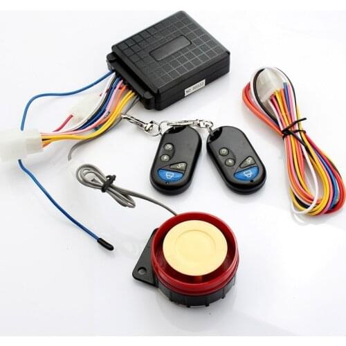 12V Universally Motorcycle Alarm System Horn Scooter Remote Control Engine Start Keyless Entry Anti-line Cut Moto Alarme