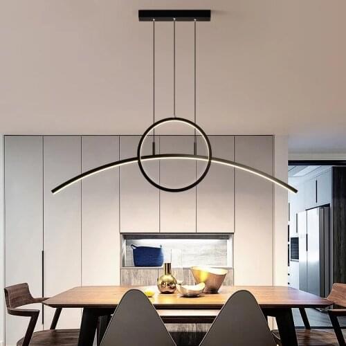 Nordic Led Chandeliers Modern Minimalist Pendant Lights For Dining Room Kitchen Study Decoration Home Dining Table Lamp Fixtures