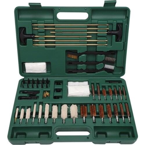 Tactical Universal Gun Cleaning Kit Rifle Pistol Shotgun Barrel Cleaner Rod Airsoft Handgun Firearm Weapon Tool Set with Oil Can