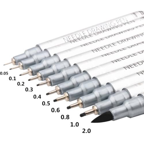 Luxury quality 807 Waterproof ink Superior Sketch Micron pen Fine liner Drawing Manga Anime Marker Art Markers Brush Pen