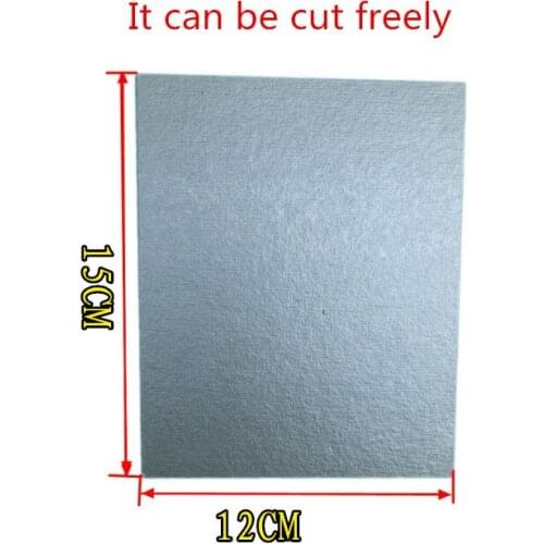 15*12cm Spare Parts For Ovens Mica Microwave Mica Sheets For Midea Magnetron Cap Microwave Oven Plates