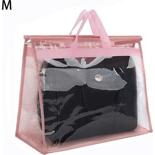 Womens Storage Bag Purse Handbag Dust Cover Clear Organizer Craft Breathable High Quality Transparent PVC Non Woven Fabric
