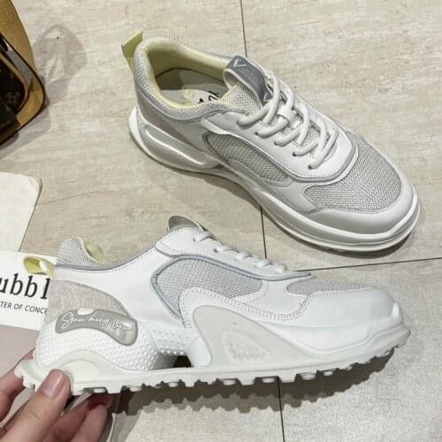 Running Sneakers Women Platform Shoes 2021 New Fashion Jelly Sole Thick Bottom Basket Chunky Sneakers Women Zapatillas Mujer