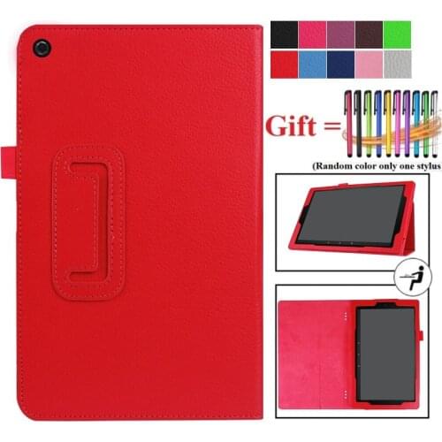 10.1" PU Leather Tablet Case for New Kindle Fire HD 10 2021 Protective Flip Stand Cover Tablet for Fire HD10 Plus 2021 Case +Pen