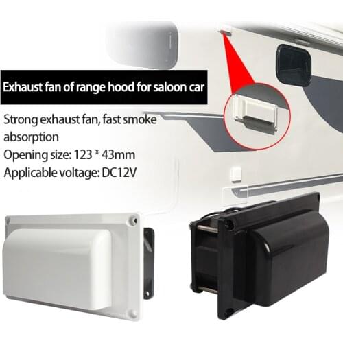 2021 Caravan Motorhome Trailer Side Air Vent Ventilation Exhaust Fan RV White Black DC 25W For Camper Trailer Boat Marine Yacht