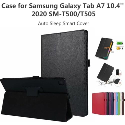 2021 Magnetic Stand Tablet Cover Case For Sam-sung Galaxy Tab A7 10.4'' 2020 Sm-t500/t505 Auto Sleep Smart Cover