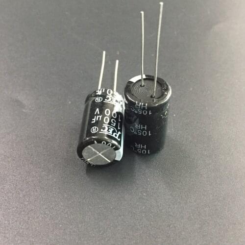 5pcs/50pcs 150uF 100V REC HR 12.5x20mm 100V150uF Good quality Aluminum Electrolytic Capacitor