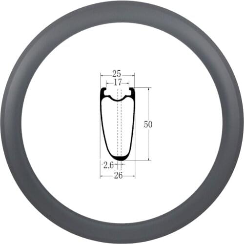 700c 50mm tubeless clincher asymmetric road bike carbon rim outer width 25mm v-brake road bicycle asymmetry wheel UD 3K 12K
