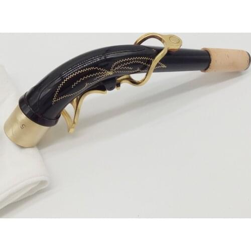 Free Shipping Brand New MFC Eb Alto Saxophone Necks Professional Sax Necks Brass Accessories Black Nickel Gold