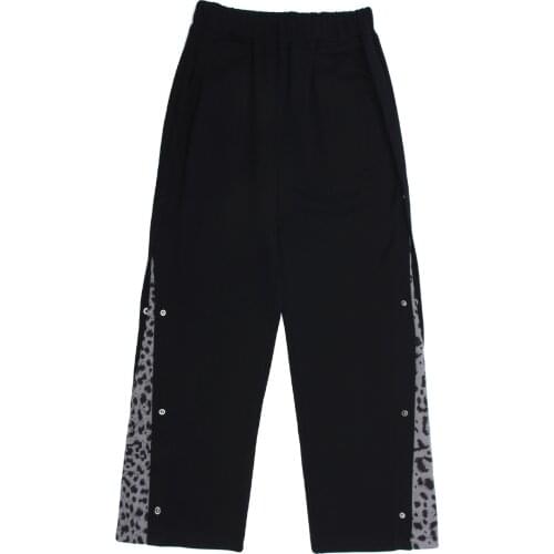 Hip Hop Harem Streetwear Vintage Side Leopard Print Casual Pants Sweatpants Harajuku Oversized Loose Men Trousers