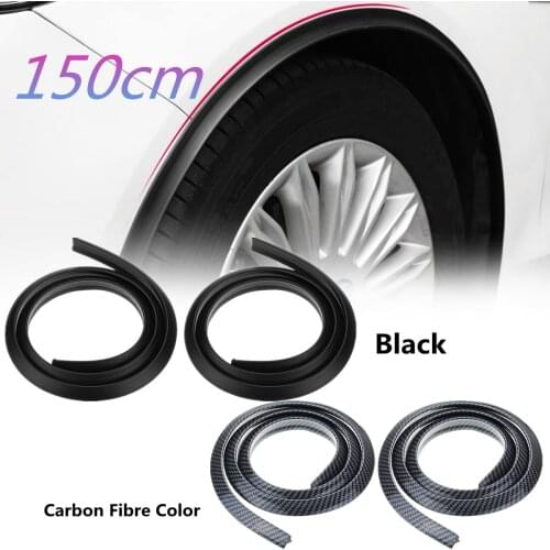2pcs 150cm Universal Car Mud flaps Splash Guard Fender Flare Extension Wheel Eyebrow Moulding Trim Protector Lip