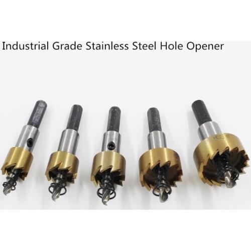 High speed steel hole opener alloy stainless steel metal hole opener metal industrial grade iron plate hole opener 5PC