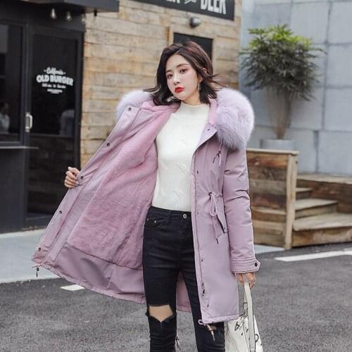 Fox Female Jacket Faux Winter Jackets Fake Fur Coat Outerwear Warm Parka Women Veste Femme YY1292