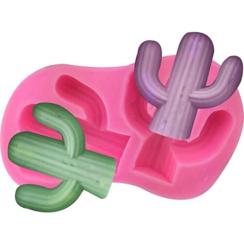 Luyou 3D Cactus Plant Shape Silicone Mold Fondant Cake Molds Chocolate Candy Moulds DIY Wedding Decoration Baking Tools FM1412