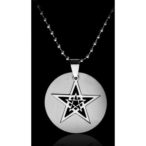 MQCHUN Movie Jewelry Supernatural Necklace Devils Trap Pentagram Pentacle Vintage Retro Pendant Necklace-30