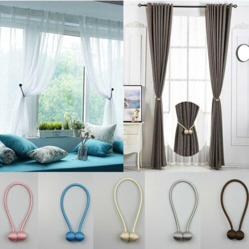 Curtain Buckles 2020 Newest Magnetic Pearl Ball Curtain Tiebacks Backs Holdbacks Buckle Clips Curtain Decorative Accessories