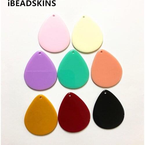 New arrival! 34x28mm100pcs/lot acrylic drop-shape charms for stud earrings/earrings accessories/Earring parts DIY
