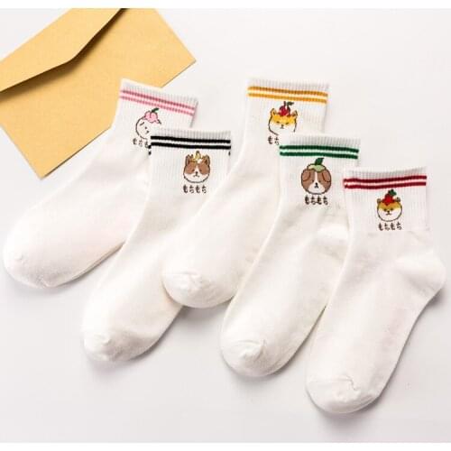 Autumn and Winter Socks Puppy Middle Tube Womens Socks Japanese Harajuku Leisure College Style Socks Womens Socks Wholesale