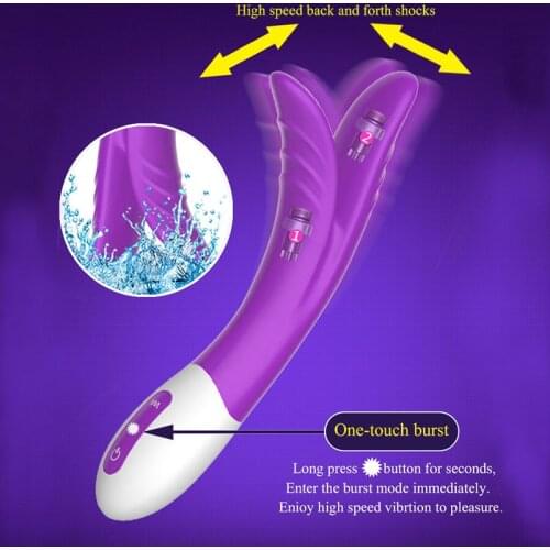 Rechargeable Dildo Vibrator Breast Massager Clitoral Stimulator Rabbit Erotic Adult Sex Product Sex Toy Sexo Clit Vibrator