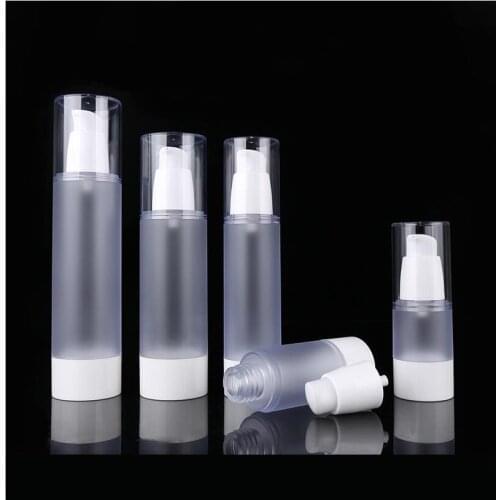 50ML plastic airless pump bottle for lotion emulsion serum liquid foundation eye essence whitening complex recovery packing