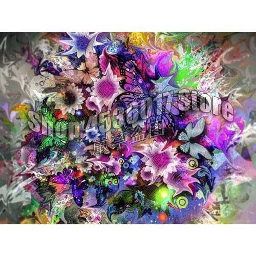 Full Drill Square 5D DIY Diamond Painting Pretty butterfly Diamond Embroidery Cross Stitch Rhinestone Mosaic Paintings