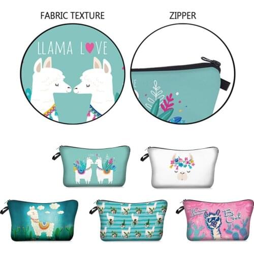 Lovely Cartoon Makeup Organizers Bag Cosmetic Bag For Women Adorable Roomy Cartoon Makeup Bags Travel Bag Makeup Storage Bag