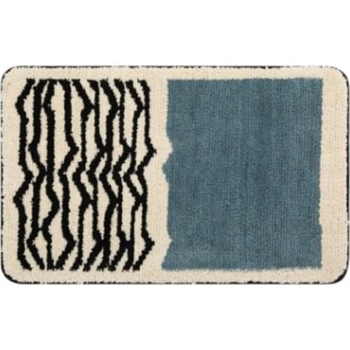 Simple and Light Luxury Bathroom Absorbent Floor Mats Home Bathroom Door Anti-Slip Mats Door Mats