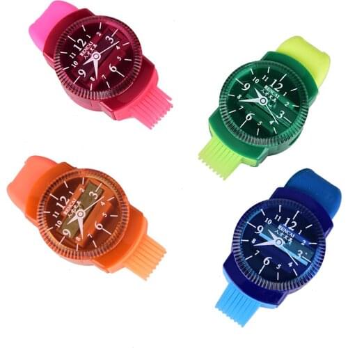 3 In 1 Pencil Sharpener Creative Wristwatch Modeling Pencil Sharpener With Eraser And Brush School Stationery Supplies