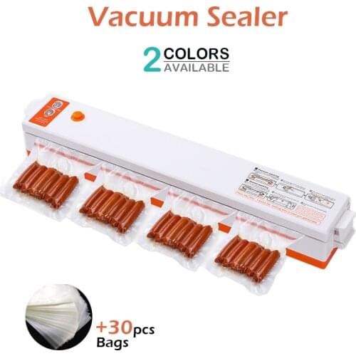 Vacuum sealer Degasser With 30pcs 15pcs Packing Bags For Kitchen Home Electric Vacuum packaging machine food Vacuum motor