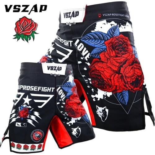 VSZAP fight Mixed martial arts MMA Rose Shorts Thai boxing men fitness exercise running beach pants martial arts style