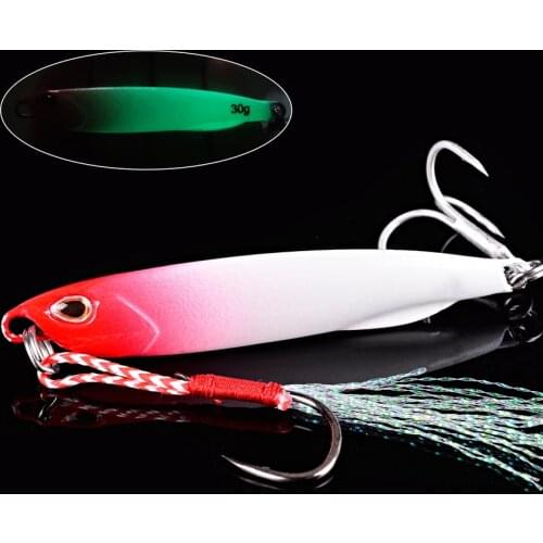 1Pcs Metal Jig Long Shore Fishing Lure 10g-40g Sinking Lures Sea Jigs Spoon Winter Fishing Tackle Pesca Jigging Lure Ice Bait