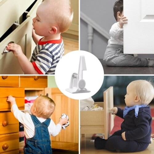 10pc Baby Security Protection Plastic Lock Child Cabinet Locking of Children Locking From Doors Drawers Baby Safety
