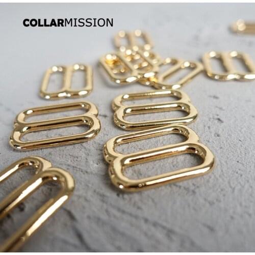 10pcs/lot high quality plated metal buckle adjuster slider for dIY dog collar 20mm sewing Webbing handbag backpack BZK20J