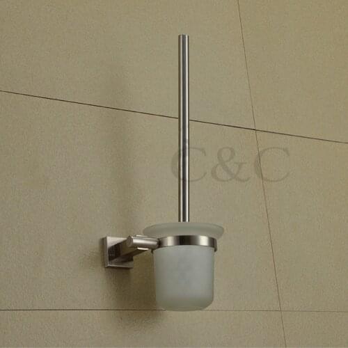 100% Quality Assurance! Excellent Stainless Steel (sus304) Brushed Bathroom Toilet Brush Holders - Free Shipping YS-2010