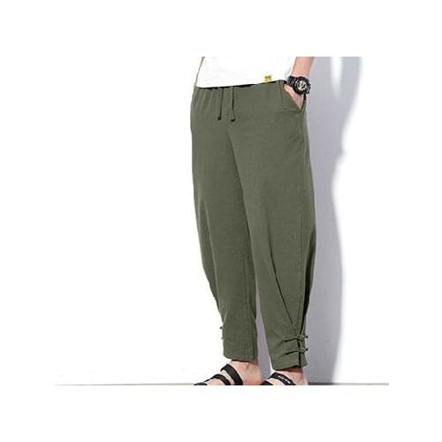 LINEN Summer&spring martial arts pants lay tai chi kung fu wushu bloomers trousers gray/blue/black/red/green/coffee