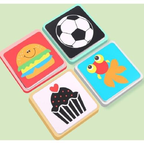 Baby Products Black And White Card Baby Visual Stimulation Card Book 0-3-year-old Baby Early Education Puzzle Color Card Book