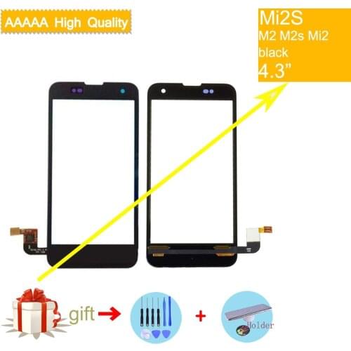 Felfial TouchScreen For Xiaomi 2 2S M2 M2s Mi2 Mi2s Touch Screen Digitizer Touch Panel Sensor Front Glass Lens black replacement