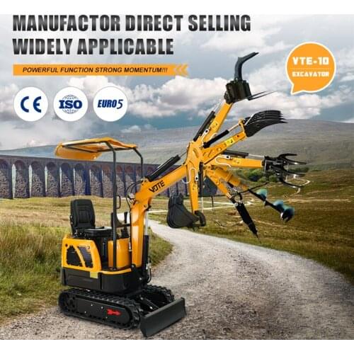 CE EPA Excavators for sale 1 ton Small Digger Mini Excavator price free delivery