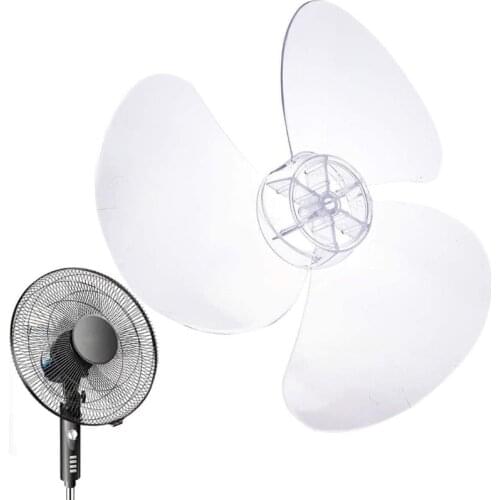 J0PE 3 Leaves Clear Plastic Fan Blade Replacement for 12 Inch Pedestal Fan Stand Fan
