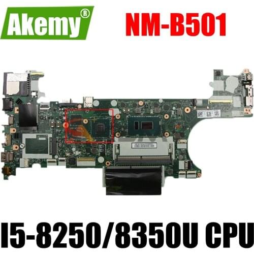 ET480 NM-B501 For Lenovo Thinkpad T480 notebook motherboard With CPU I5-8250/8350U mainboard 100% fully tested FRU 01YR362