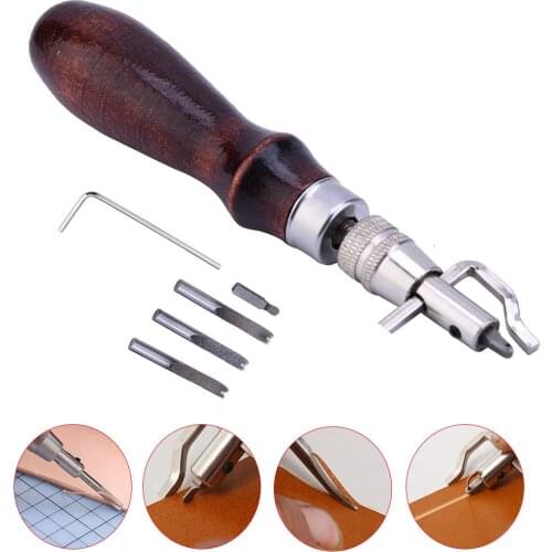 Multi-Purpose Leather Paper Cloth Craft Tool Set Edge Pressing Cutting Grover DIY Hand Stitching Sewing 7-In-1 Tool