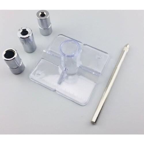 1 Set Woodworking Oblique Hole Locator Drill Bits Plastic Positioning Board Drilling Guide Jig Tool 6/8/10mm Clamp Kit NEW