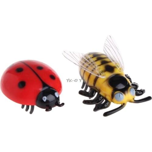 New Mini Electric Dog Cat Pet Toy Teaser Interactive Pet Beetle Cicada Auto Electric Walking Insect Toys Supplies