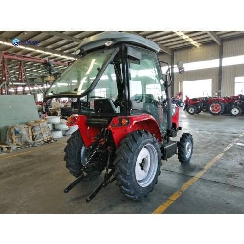 New Farm Tractor 50HP 4WD With Cabin Orchard Paddy Lawn Garden Diesel Oil Engine Agricultural Machinery