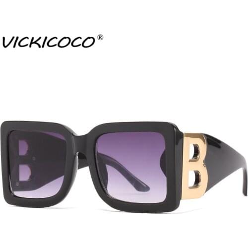 Vintage Oversized Square Sunglasses Women Iuxury Brand Big Frame Mens Sun glasses Black Fashion Gradient Female Glasses Oculos