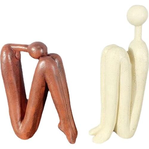 Modern Human European Creative Abstract Character Figurine Livingroom Home Furnishing Decoration Crafts Wedding Gifts