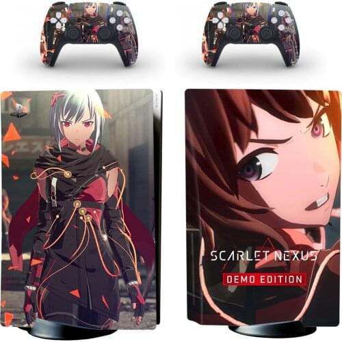 Red1 PS5 Standard Disc Edition Skin Sticker Decal Cover for PlayStation 5 Console & Controller PS5 Skin Sticker Vinyl